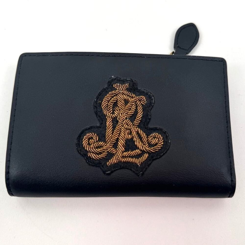 Lauren Ralph Lauren Unisex Black Crest Short Wallet